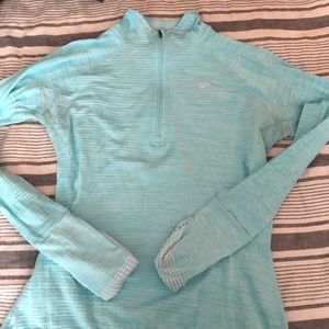 Light blue nike half zip